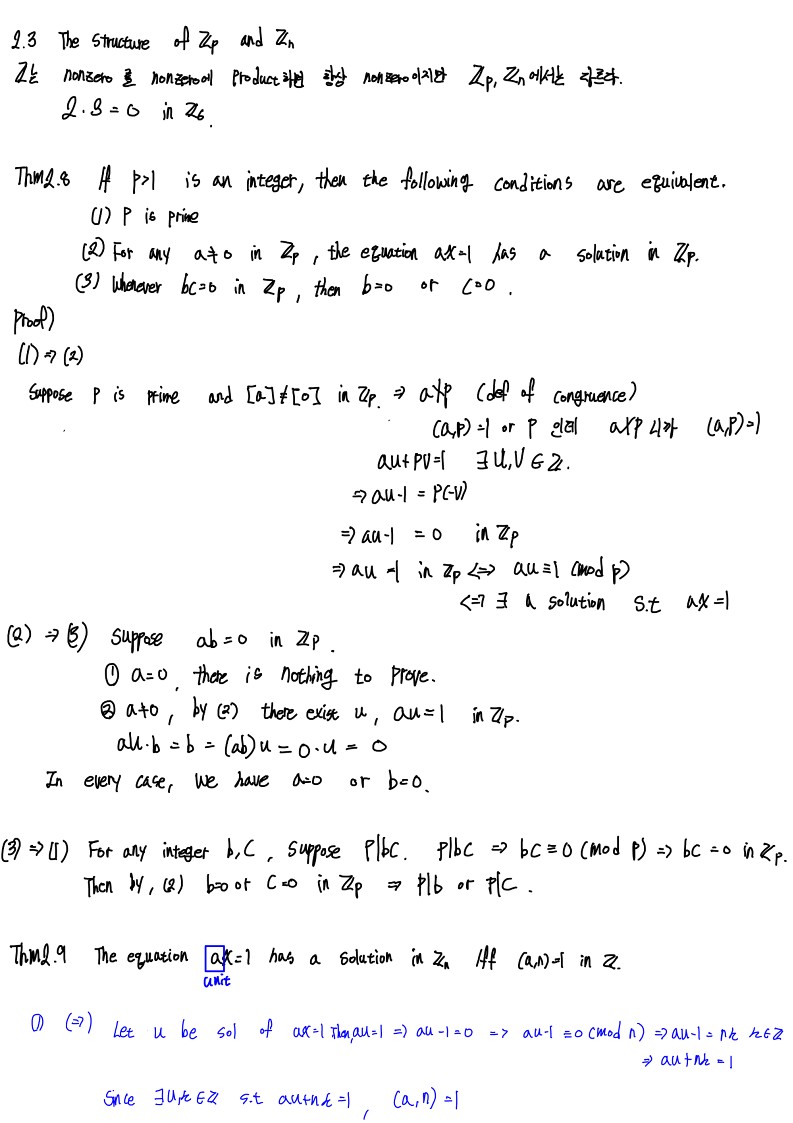 2.3 The Structure Of Zp And Zn